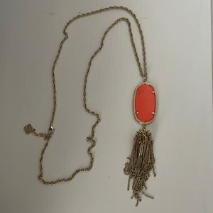 Orange Kendra Scott Rayne Necklace